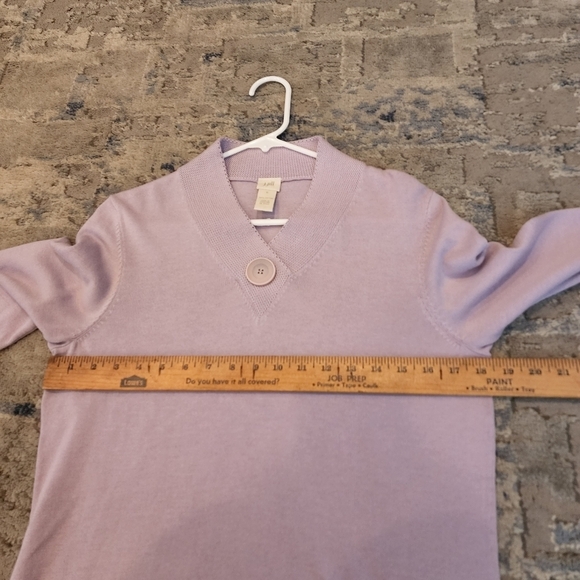 J Jill long sleeve purple knit shirt - Picture 15 of 16
